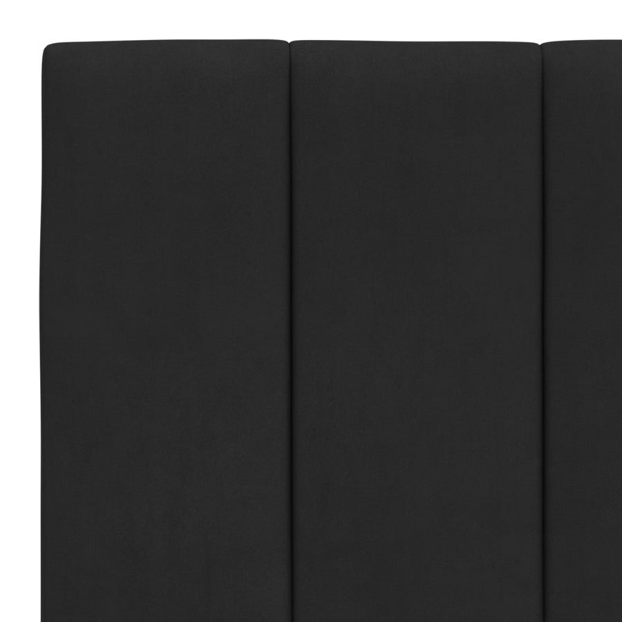 Bed met matras fluweel zwart 180x200 cm