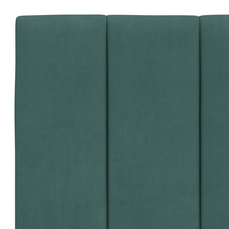 Bed Met Matras Fluweel 180 x 200 cm Donkergroen