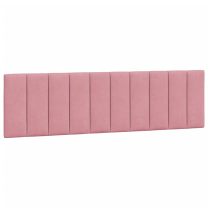 Bed Met Matras Fluweel 180 x 200 cm Roze