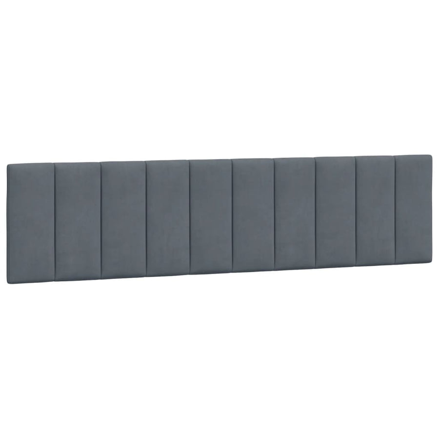 Bed Met Matras Fluweel 200 x 200 cm Donkergrijs