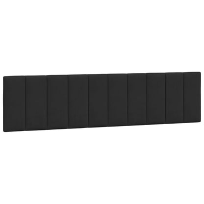 Bed Met Matras Fluweel Zwart 200X200 Cm