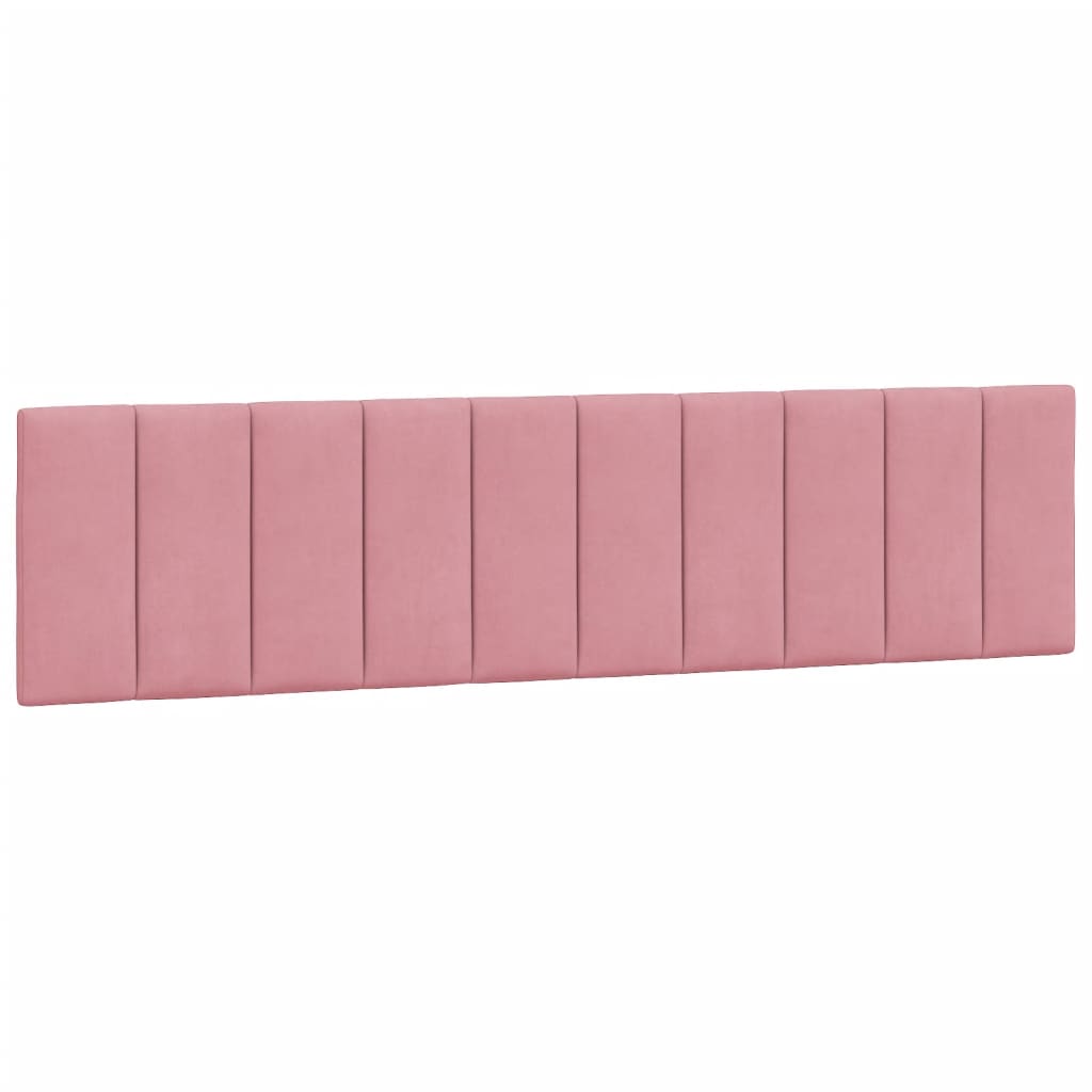 Bed Met Matras Fluweel 200 x 200 cm Roze