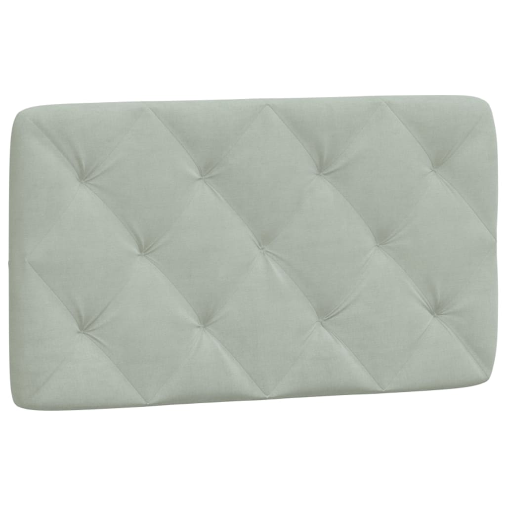 Bed met matras fluweel lichtgrijs 80x200 cm