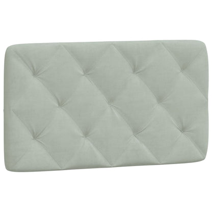 Bed met matras fluweel lichtgrijs 80x200 cm