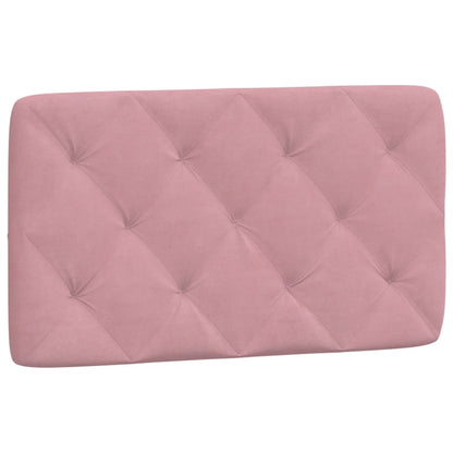 Bed met matras fluweel roze 80x200 cm