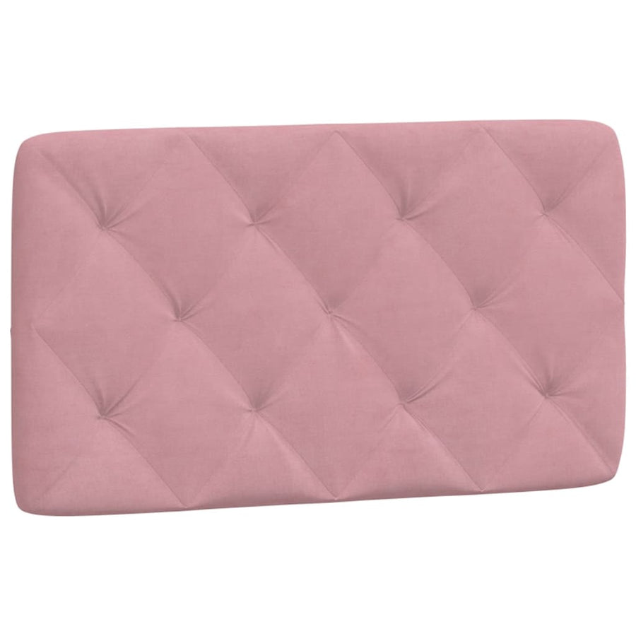 Bed met matras fluweel roze 80x200 cm