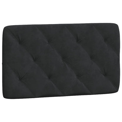 Bed met matras fluweel zwart 90x190 cm