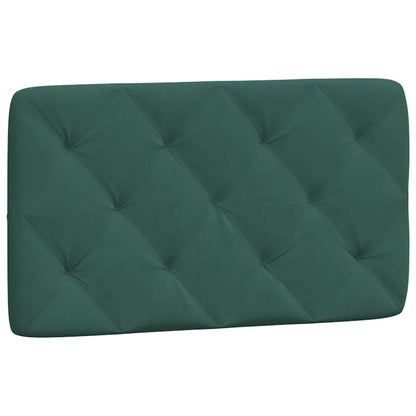 Bed met matras fluweel donkergroen 90x190 cm