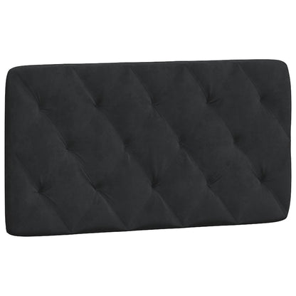 Bed met matras fluweel zwart 100x200 cm
