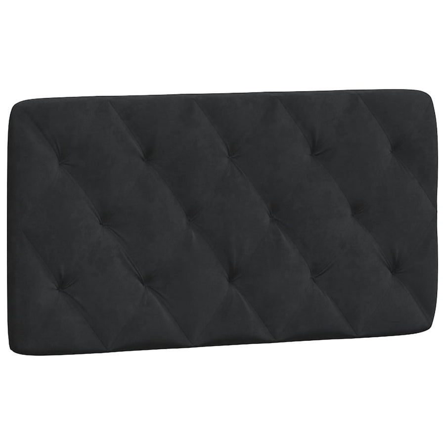 Bed met matras fluweel zwart 100x200 cm