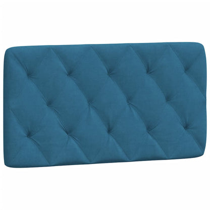 Bed met matras fluweel blauw 100x200 cm