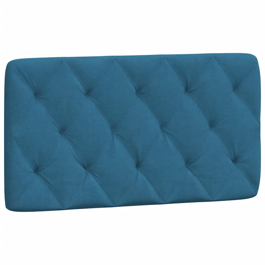 Bed met matras fluweel blauw 100x200 cm