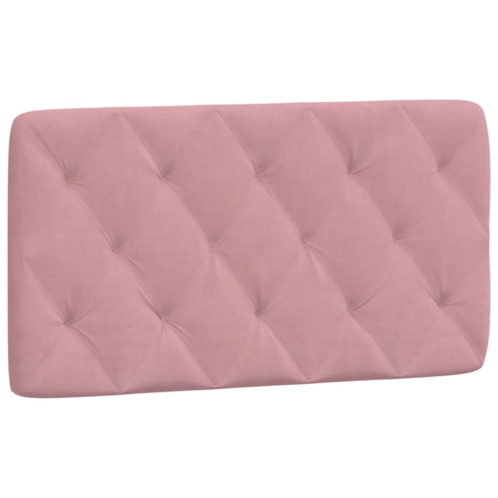 Bed met matras fluweel roze 100x200 cm