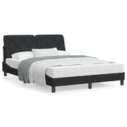 Bed met matras 120x200 cm fluweel zwart