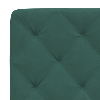 Bed met matras fluweel donkergroen 120x200 cm