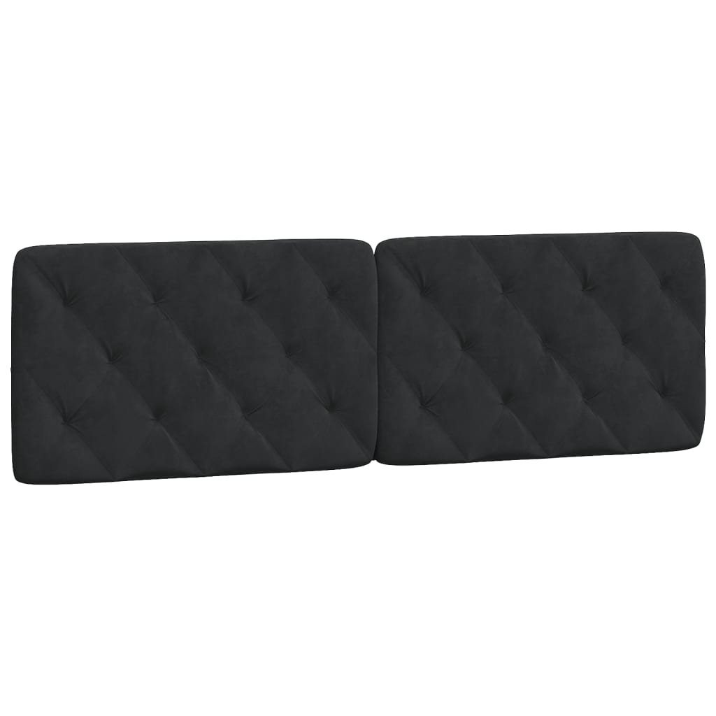 Bed met matras fluweel zwart 160x200 cm