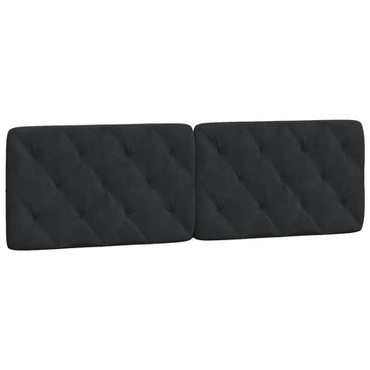 Bed met matras fluweel zwart 160x200 cm