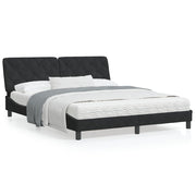 Bed met matras 160x200 cm zwart