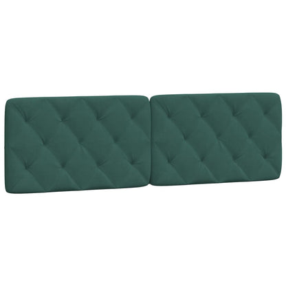 Bed met matras fluweel donkergroen 160x200 cm
