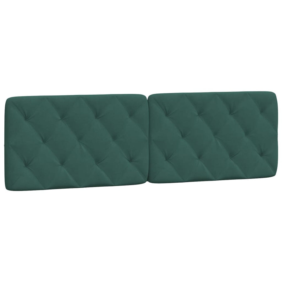 Bed met matras fluweel donkergroen 160x200 cm