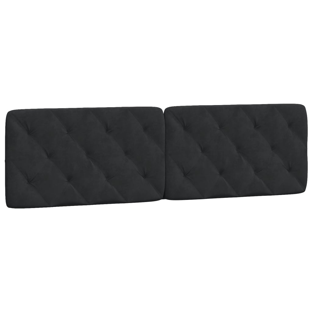 Bed met matras fluweel zwart 180x200 cm