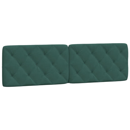 Bed met matras fluweel donkergroen 180x200 cm