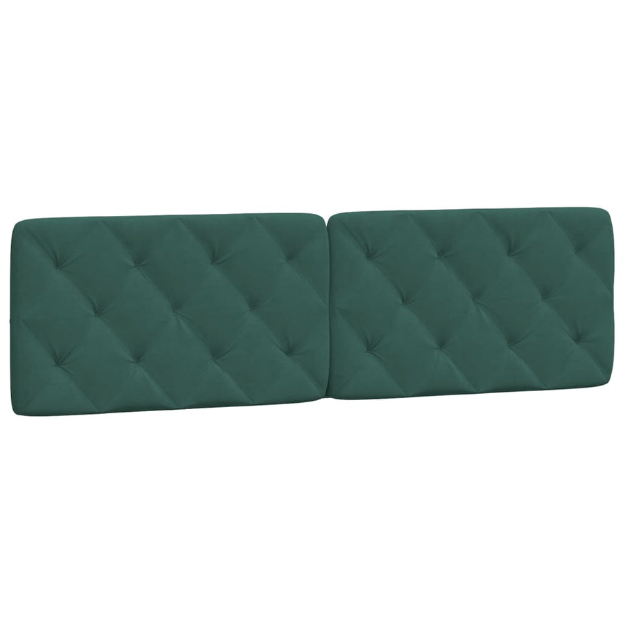 Bed met matras fluweel donkergroen 180x200 cm