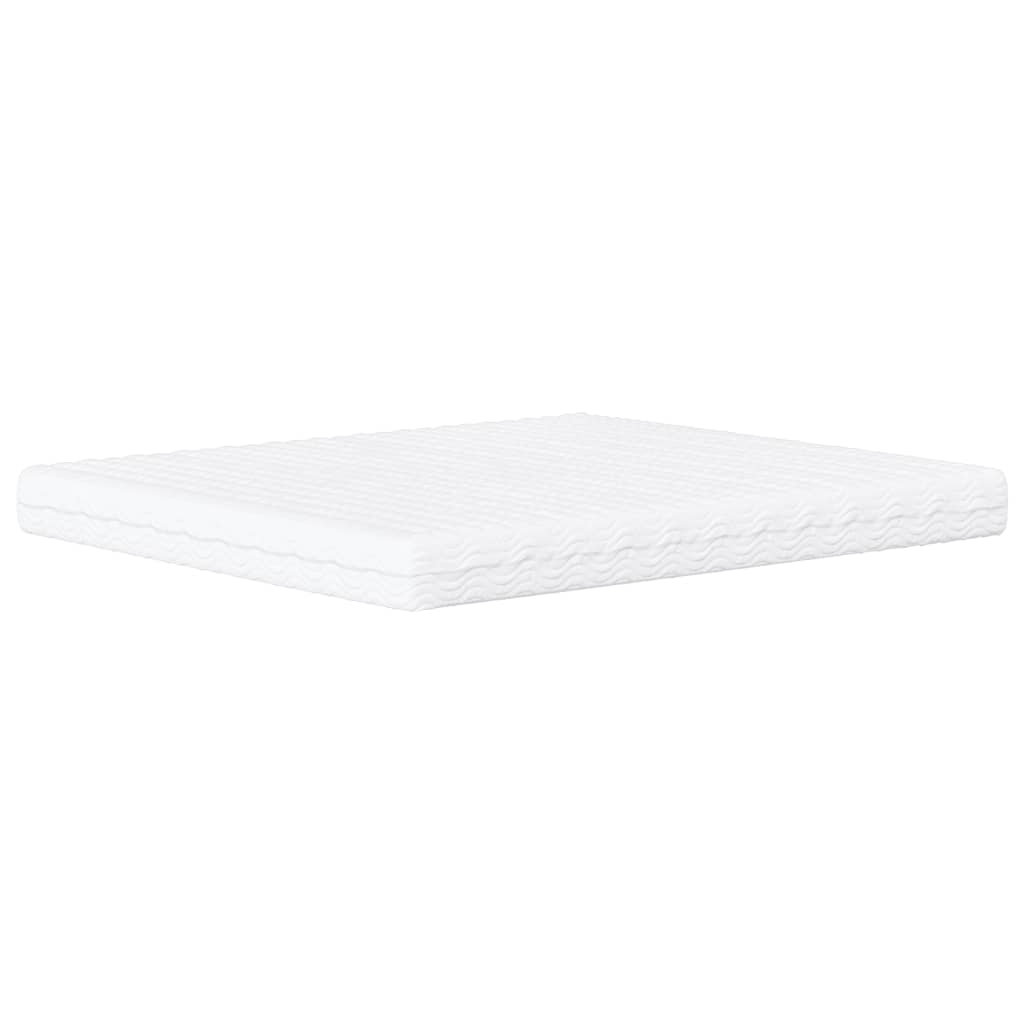 Bed Met Matras Fluweel 200 x 200 cm Lichtgrijs