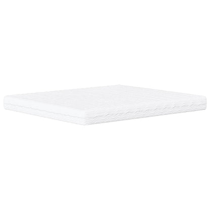 Bed Met Matras Fluweel 200 x 200 cm Lichtgrijs