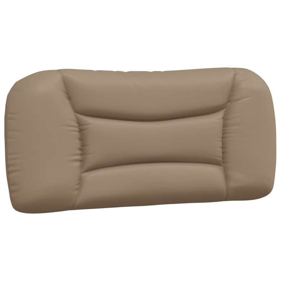 Bed met matras kunstleer cappuccinokleurig 90x190 cm
