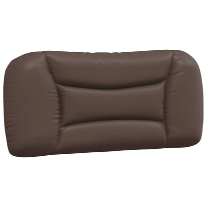 Bed met matras kunstleer bruin 90x200 cm