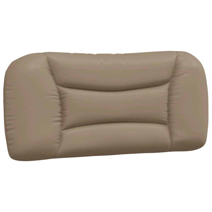 Bed met matras kunstleer cappuccinokleurig 90x200 cm