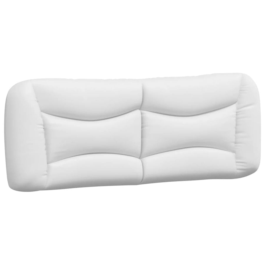 Bed met matras kunstleer zwart en wit 120x200 cm