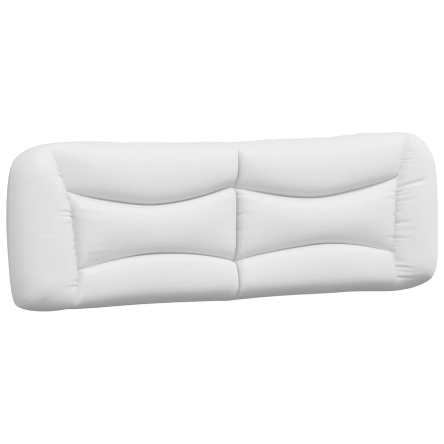 Bed met matras kunstleer wit 160x200 cm