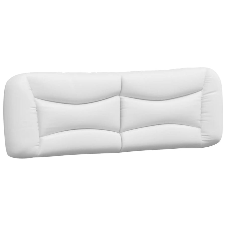 Bed Met Matras Kunstleer 160 x 200 cm Wit en zwart