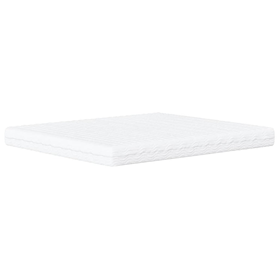 Bed met matras kunstleer wit 180x200 cm