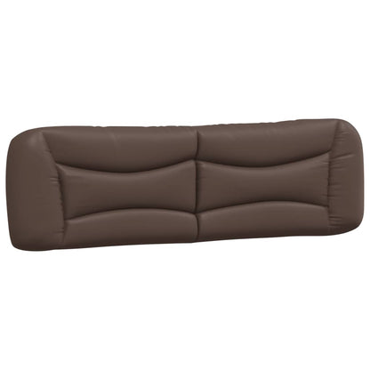 Bed met matras kunstleer bruin 180x200 cm