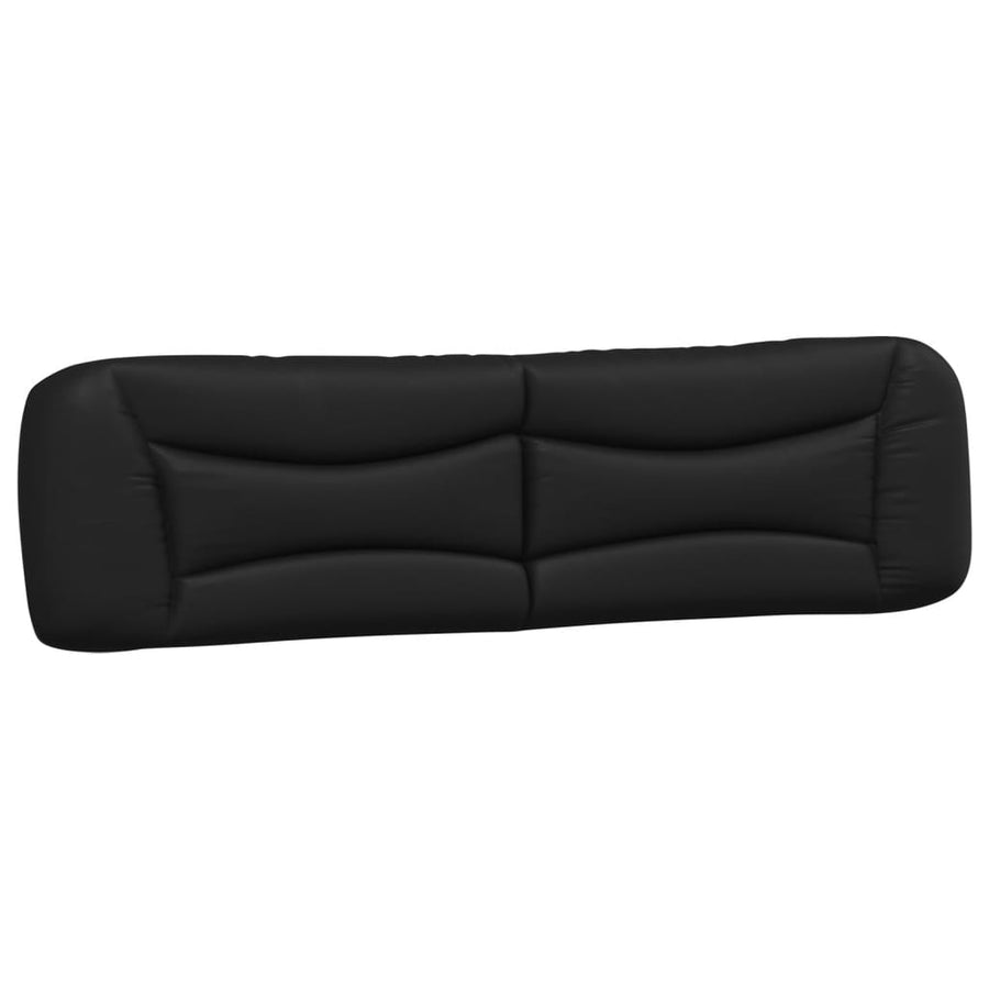 Bed Met Matras Kunstleer 200 x 200 cm Zwart
