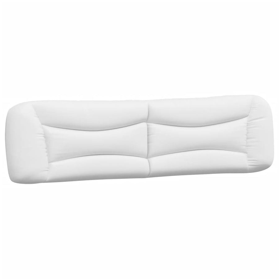 Bed met matras kunstleer wit 200x200 cm