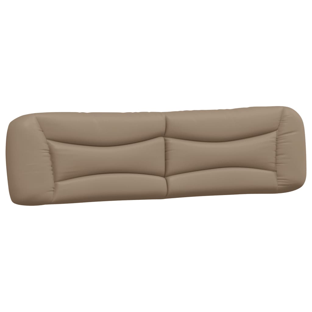 Bed met matras "Hvar" kunstleer cappuccinokleurig 200x200 cm