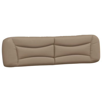 Bed met matras "Hvar" kunstleer cappuccinokleurig 200x200 cm
