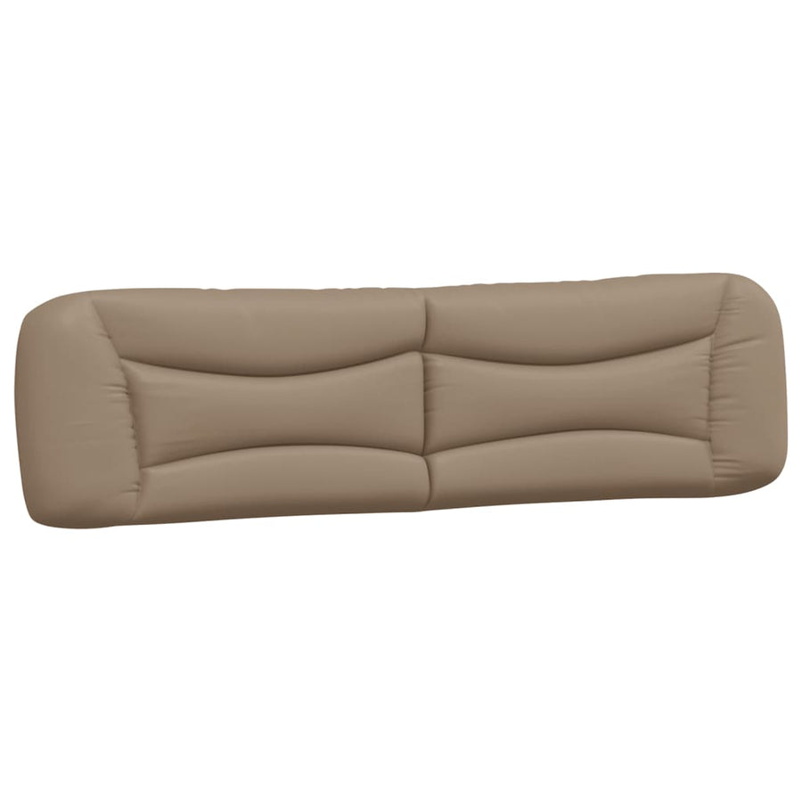 Bed met matras "Hvar" kunstleer cappuccinokleurig 200x200 cm