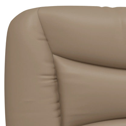 Bed met matras "Hvar" kunstleer cappuccinokleurig 200x200 cm