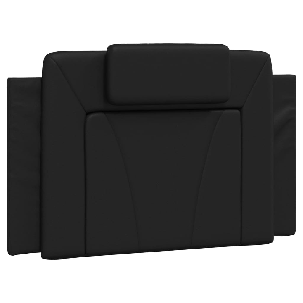 Bed met matras kunstleer zwart 90x190 cm