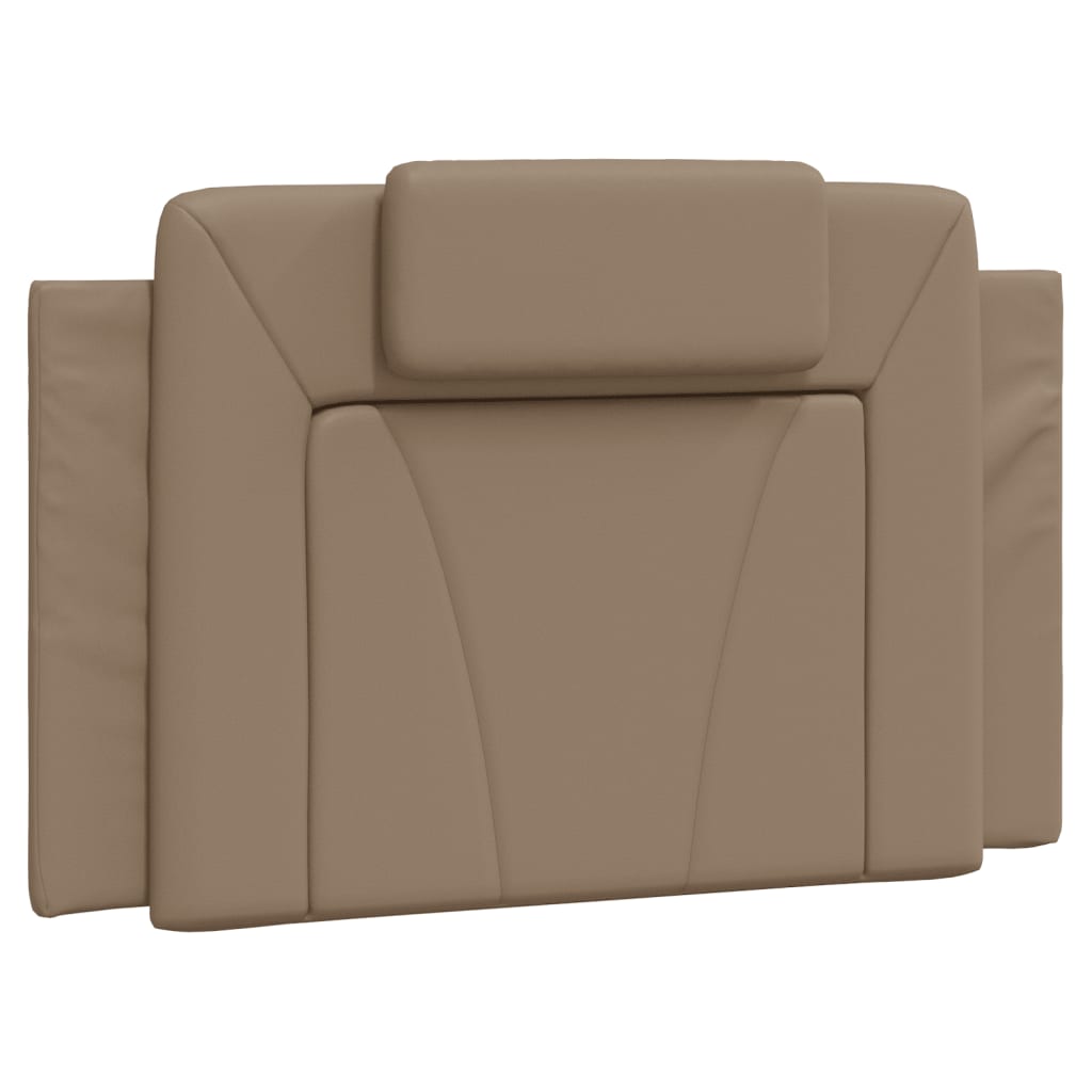 Bed "Viana" met matras kunstleer cappuccinokleurig 90x190 cm