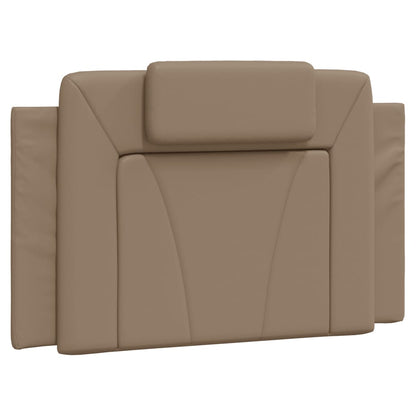 Bed "Viana" met matras kunstleer cappuccinokleurig 90x190 cm