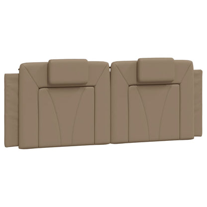 Bed Met Matras Kunstleer Cappuccinokleurig 120X200 Cm