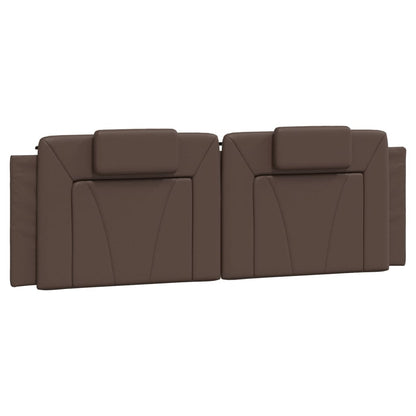 Bed met matras kunstleer bruin 160x200 cm