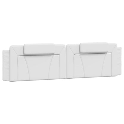 Bed met matras kunstleer wit 200x200 cm