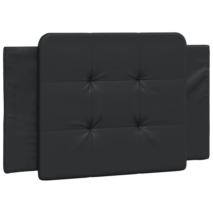 Bed met matras kunstleer zwart 80x200 cm